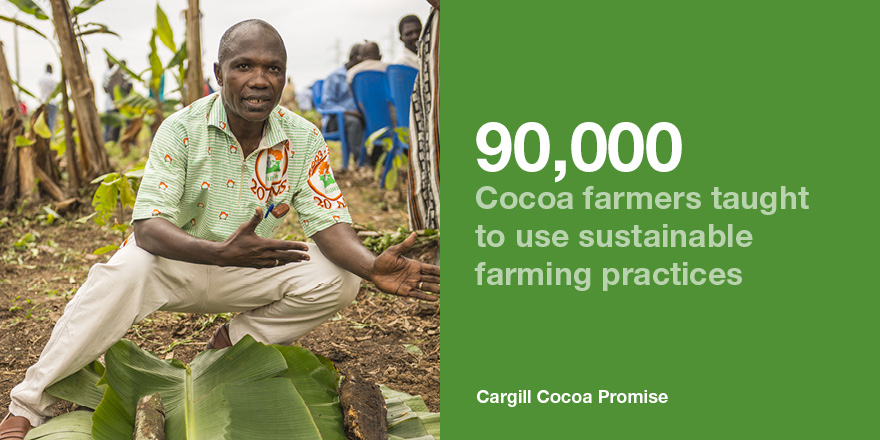 Risultati immagini per cargill cacao sustainability