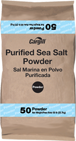purified sea salt powder