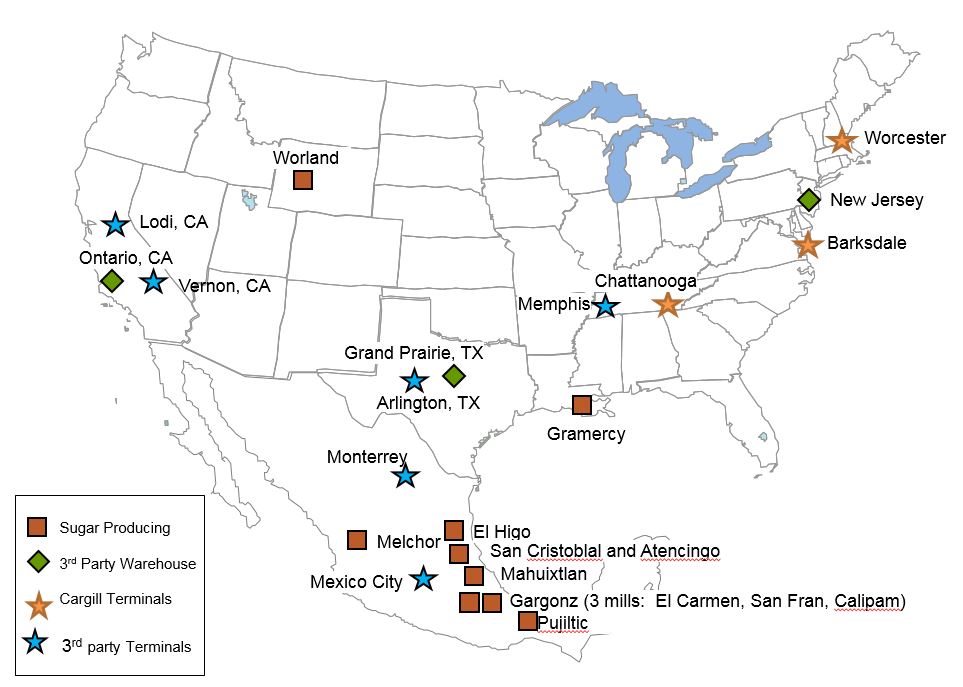 inpage sugar capabilities map