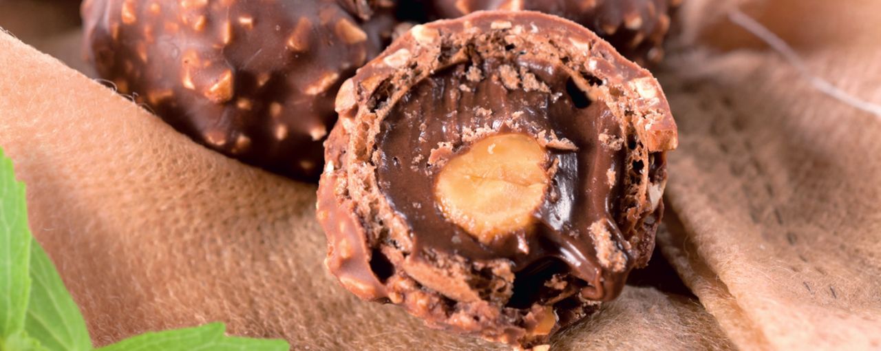 Stevia leaf extract chocolade hazelnut coating and filling