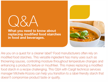 Replacing Modified Starch