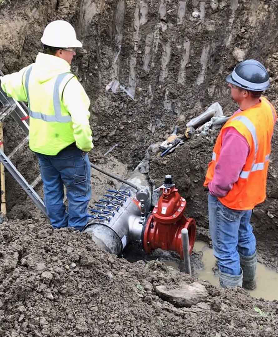 Cayuga Mine #4 Shaft Project tapping the main for water