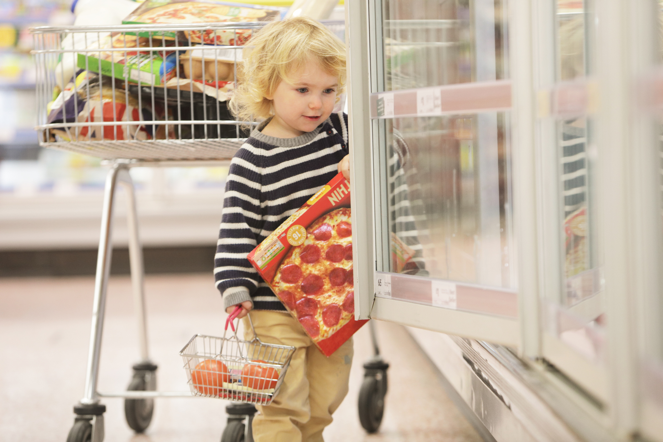 Child shopping