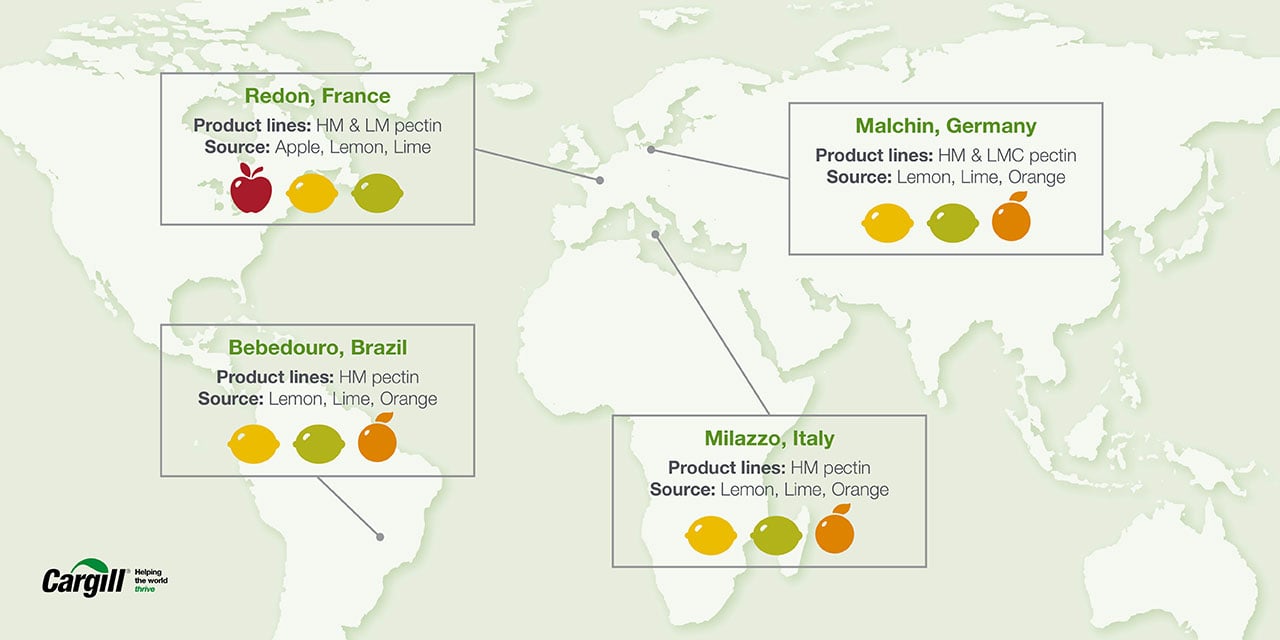 Cargill Pectin - Global locations