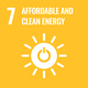 Affordable and clean energy icon