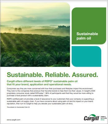 Learn more about Cargill's RSPO-Certified Palm Oil Offering