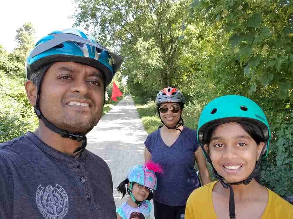 Shiva Elayedath and his family