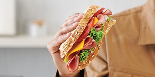 Deli meat sandwich