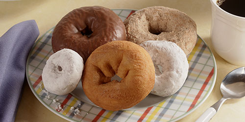Plate of doughnuts