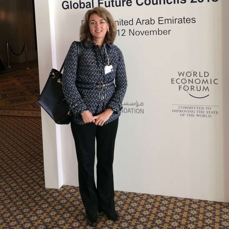 Colleen at the World Economic Forum