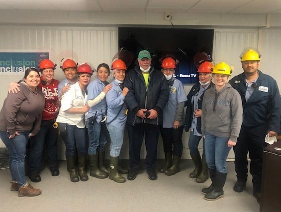 Rosa Baeza with team at Schuyler Protein plant 3 X 2 Rosa Baeza with team at Schuyler Protein plant 3 X 2
