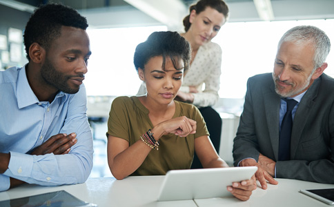 business meeting in an office image