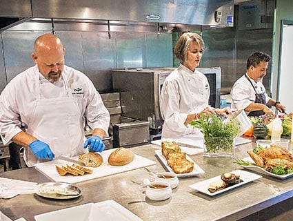 Culinary Chefs In A Kitchen