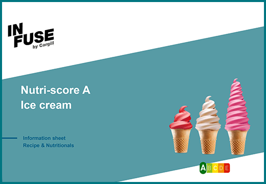 INFUSE by Cargill - Nutri-score a ice cream Product Leaflet