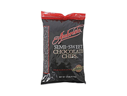 Ambrosia® Select Semisweet Chocolate Chips 1M - 10lb Resealable Bag