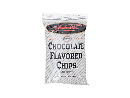 Ambrosia® Select Chocolate Flavored Chips 4M - 10lb Resealable Bag