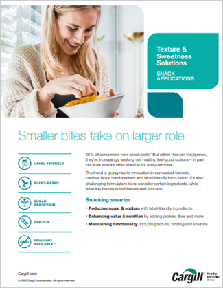 Texture and Sweetness Solutions - Snack Applications | Cargill Ingredient Solutions