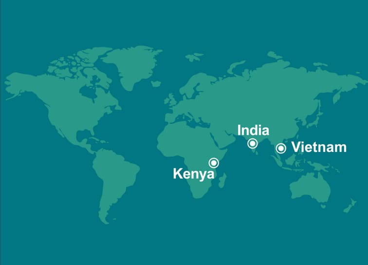TRANSFORM world map