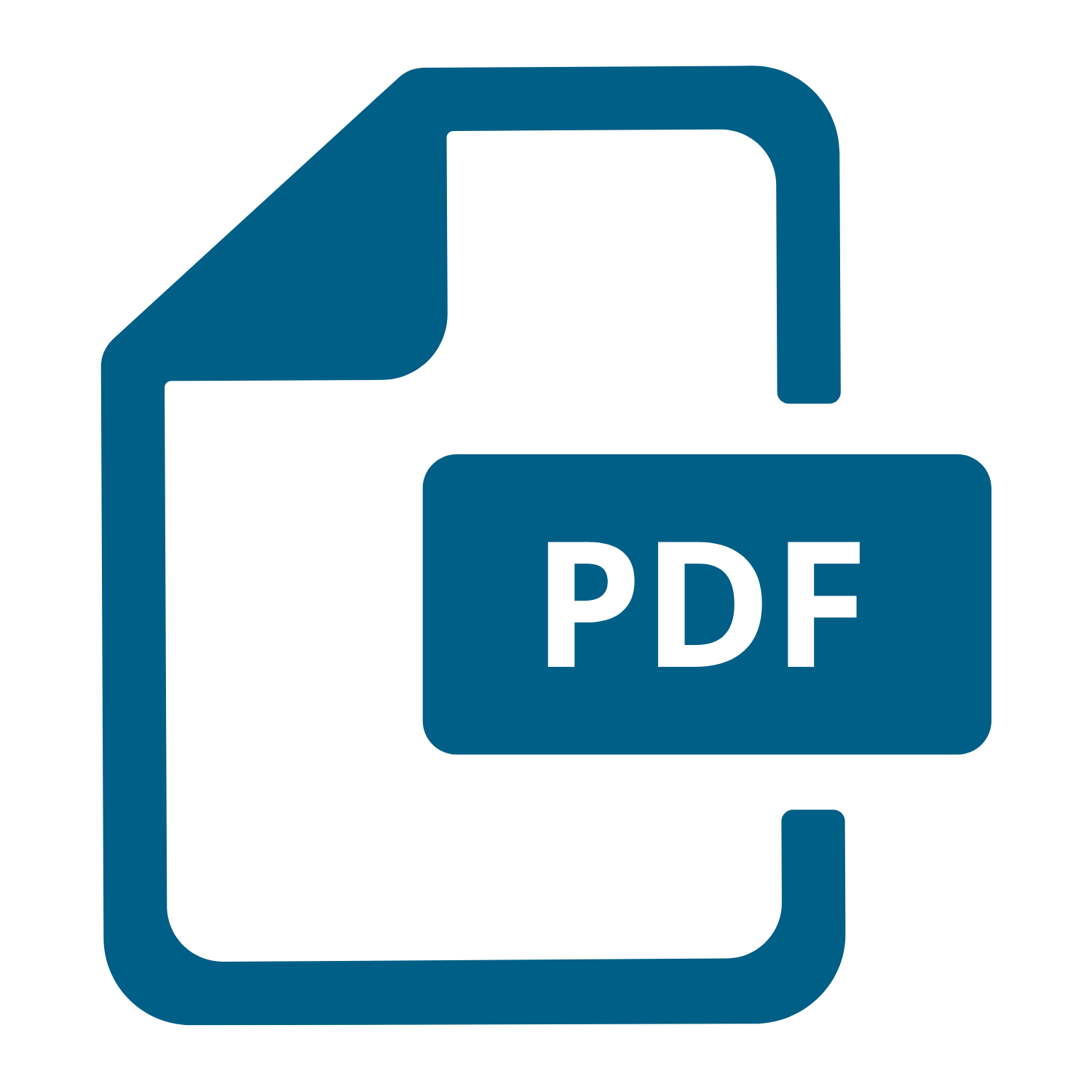 Blue PDF Icon