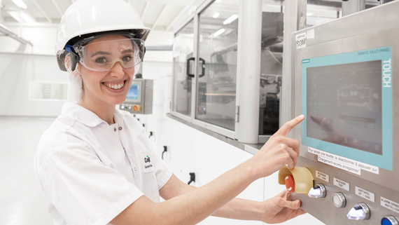 woman working in a chocolate factory image