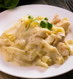 Plant-based Chicken Alfredo Prototype - IFT 2022