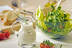 Modified starch solutions for culinary dressings