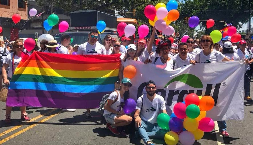 Cargill employees at Pride parade image