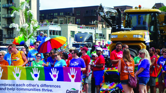 Cargill employees at Pride parade image