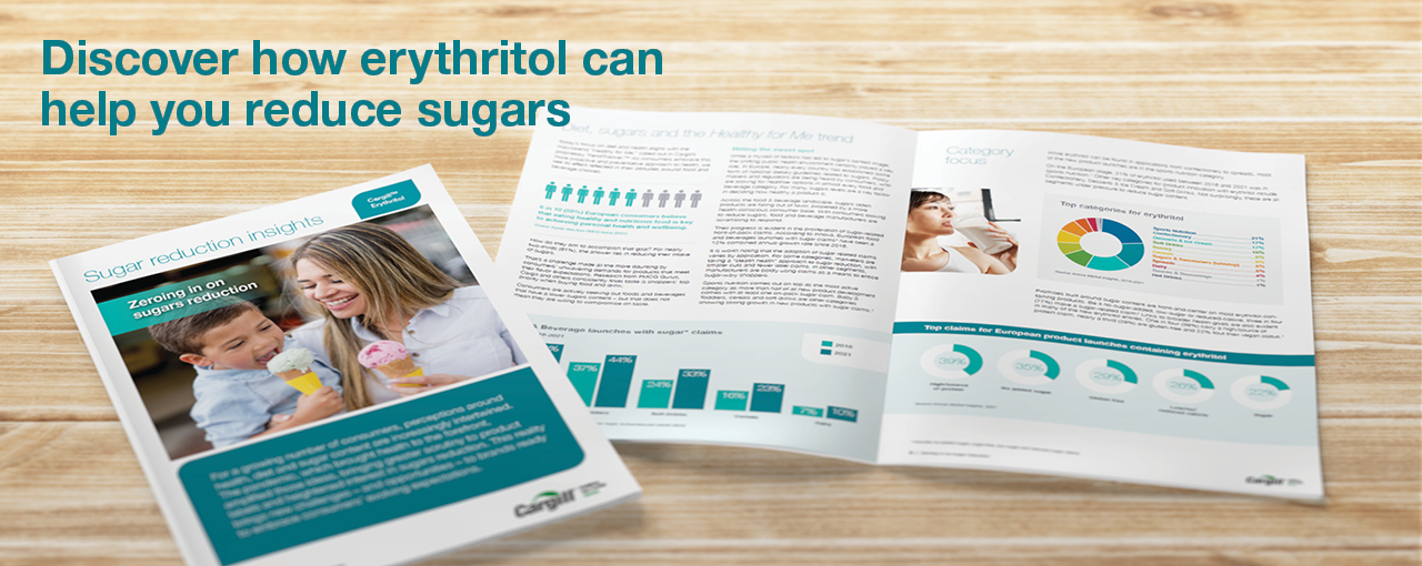 Erythritol sugar reduction