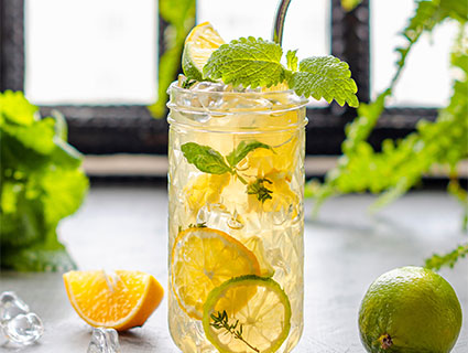 Modified starch solutions for beverages - Flavored Emulsions