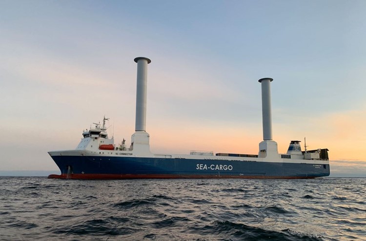Norsepower’s rotor sails. Source: Sea-Cargo