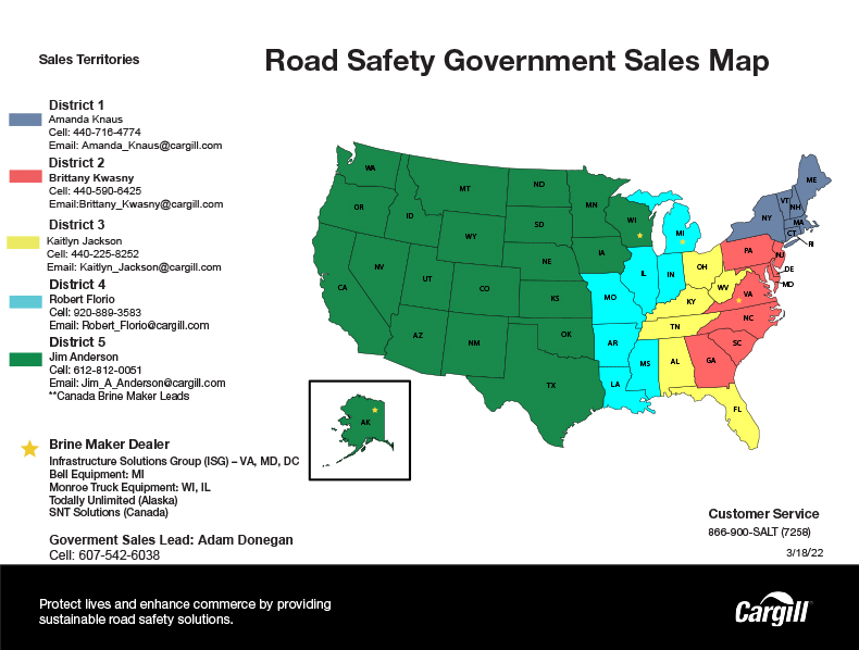 Road Safety Government Sales Map 2022