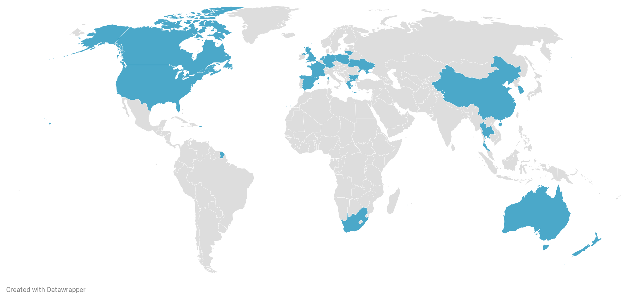 NatureWax - Distributor Map