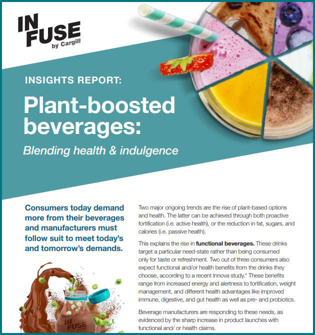 INFUSE by Cargill - Plant-boosted beverages Insights Report