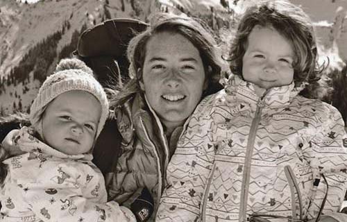 Marie-Astrid with her two children Marie-Astrid with her two children