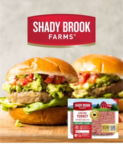 Shady Brook Farms with burgers Shady Brook Farms with burgers