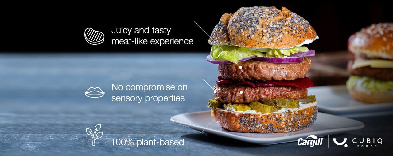 Cargill’s 100% plant-based burger