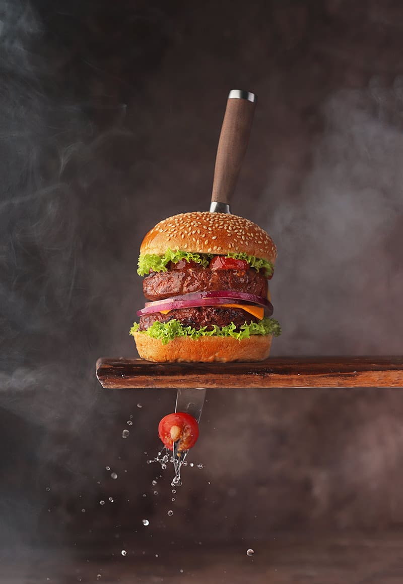 tasty plant based burger
