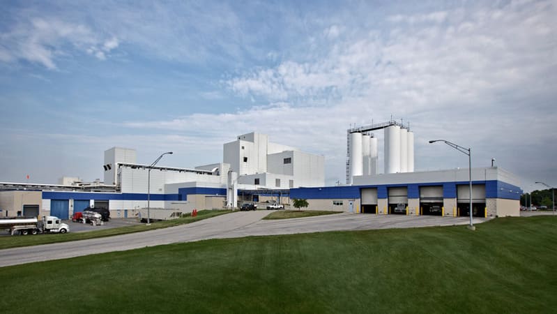 Hershey's plant in Hershey, Pennsylvania. Chocolate waste from this plant gets shipped to Cargill, where it gets upcycled into an ingredient in animal feed.