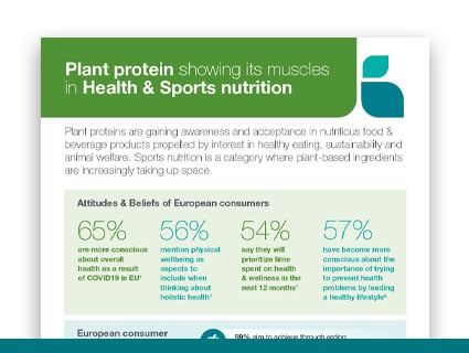 Plant protein for health and sports nutrition