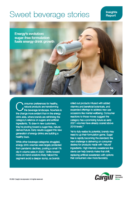 Sweet Beverage Stories - Energy Drinks - Insights Report August 2021 Sweet Beverage Stories - Energy Drinks - Insights Report August 2021
