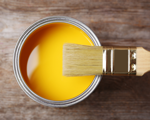 yellow paint