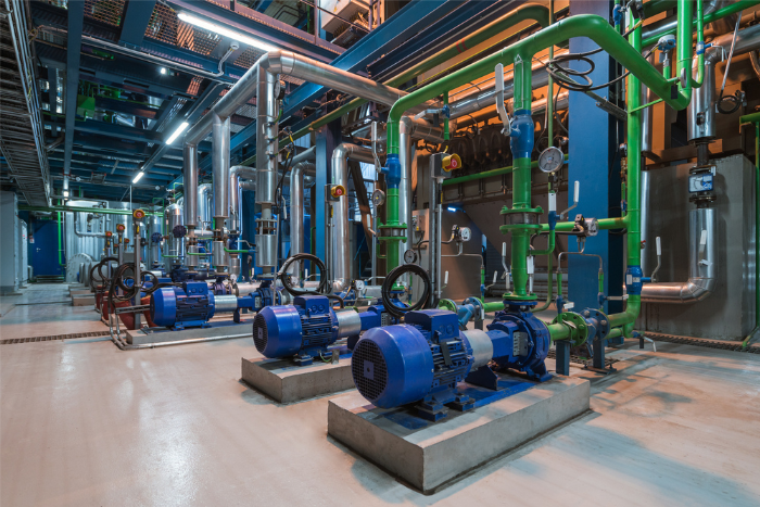 Pumps in a power plant Pumps in a power plant