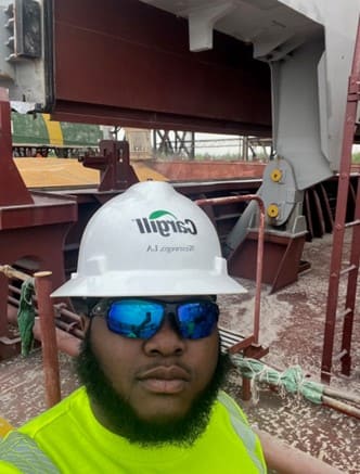 Cargill intern taking a selfie Cargill intern taking a selfie