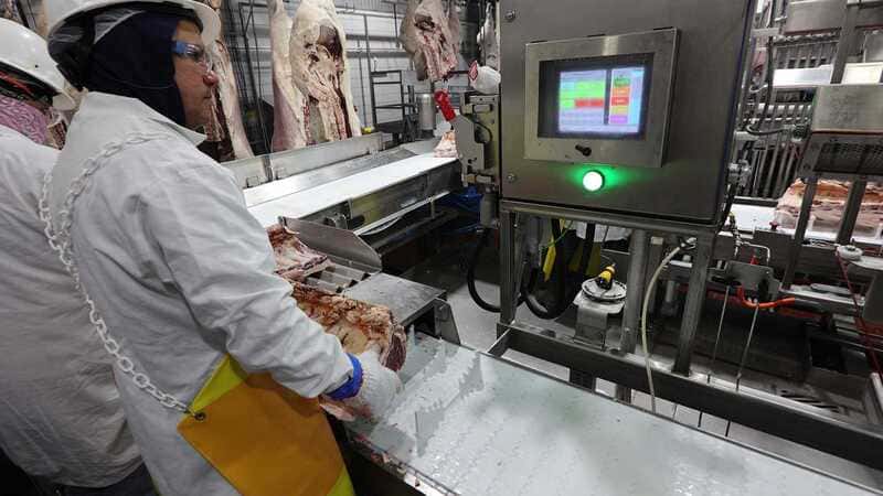 Cargill employees at our protein facility in Newnan, Georgia, work side by side with high-tech tools.