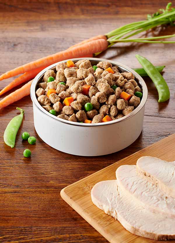 Frozen Pet Food Manufacturing - Crumbled Medley Product Image