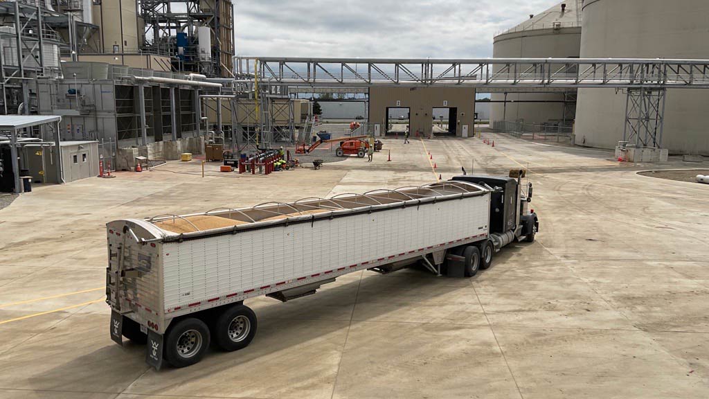 Cargills newly expanded soybean processing plant in Sidney