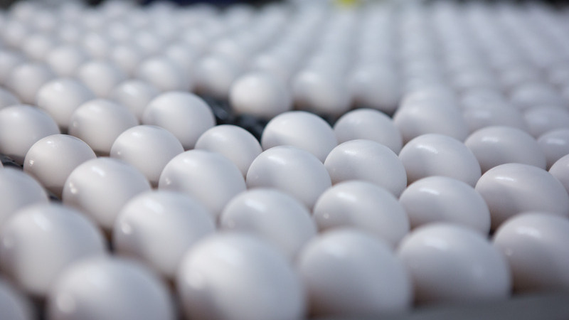 McDonald’s breakfast sandwiches sit next to eggs on a countertop. McDonald’s breakfast sandwiches sit next to eggs on a countertop.