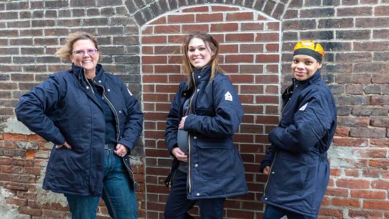 Cargill plant workers wearing Cosawove workwear uniforms.