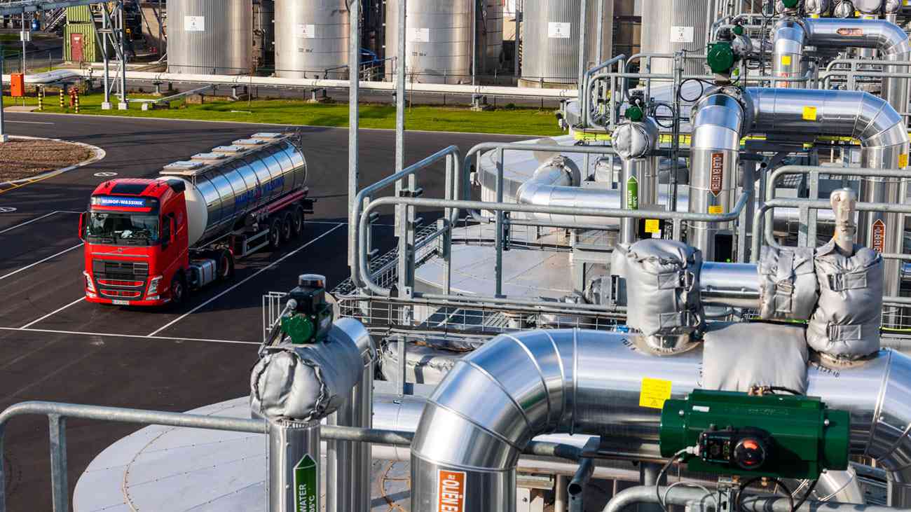 An image of Cargill’s biodiesel facility in Ghent, Belgium, that creates produces biofuels, including from waste. 